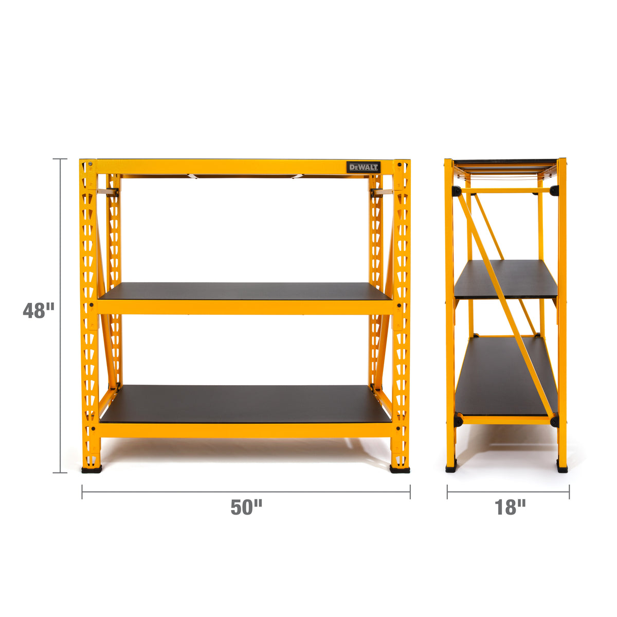 Dewalt 4-Foot Tall, 3 Shelf Industrial Storage Rack – Dewalt Shelving