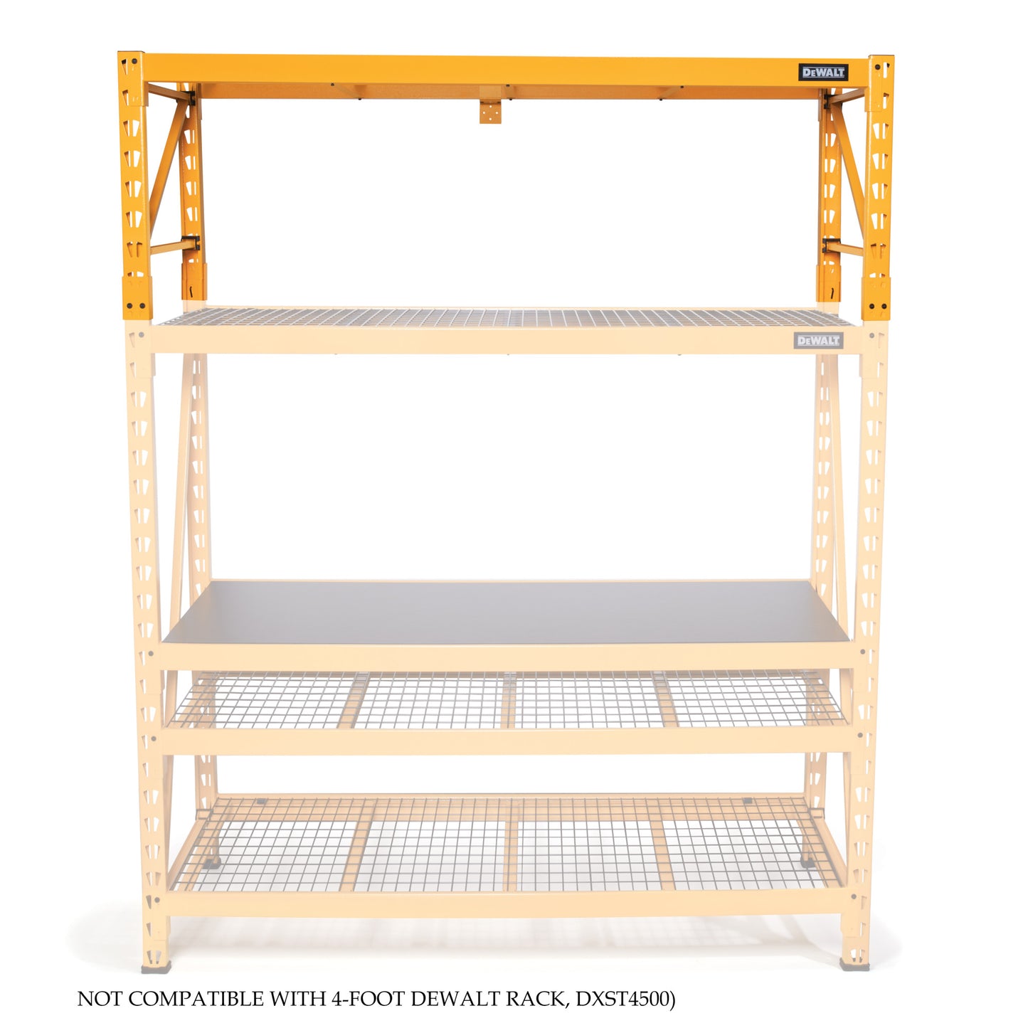 2-Foot Tall 1-Shelf Height Extender Kit for 6-Foot Storage Rack