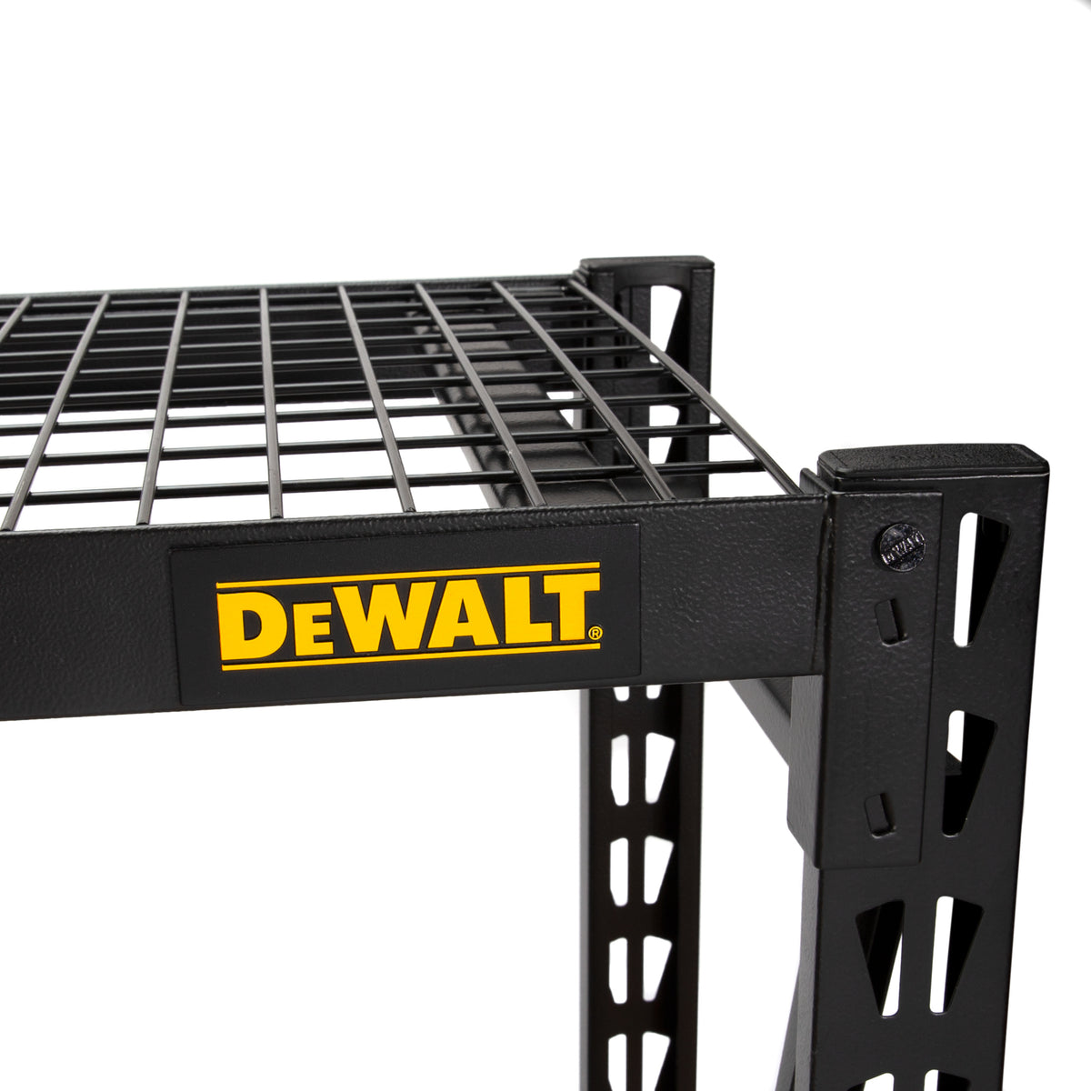 Dewalt Rack Dewalt 6-Foot Tall, Black Frame 4 Shelf Industrial Storage Rack ...