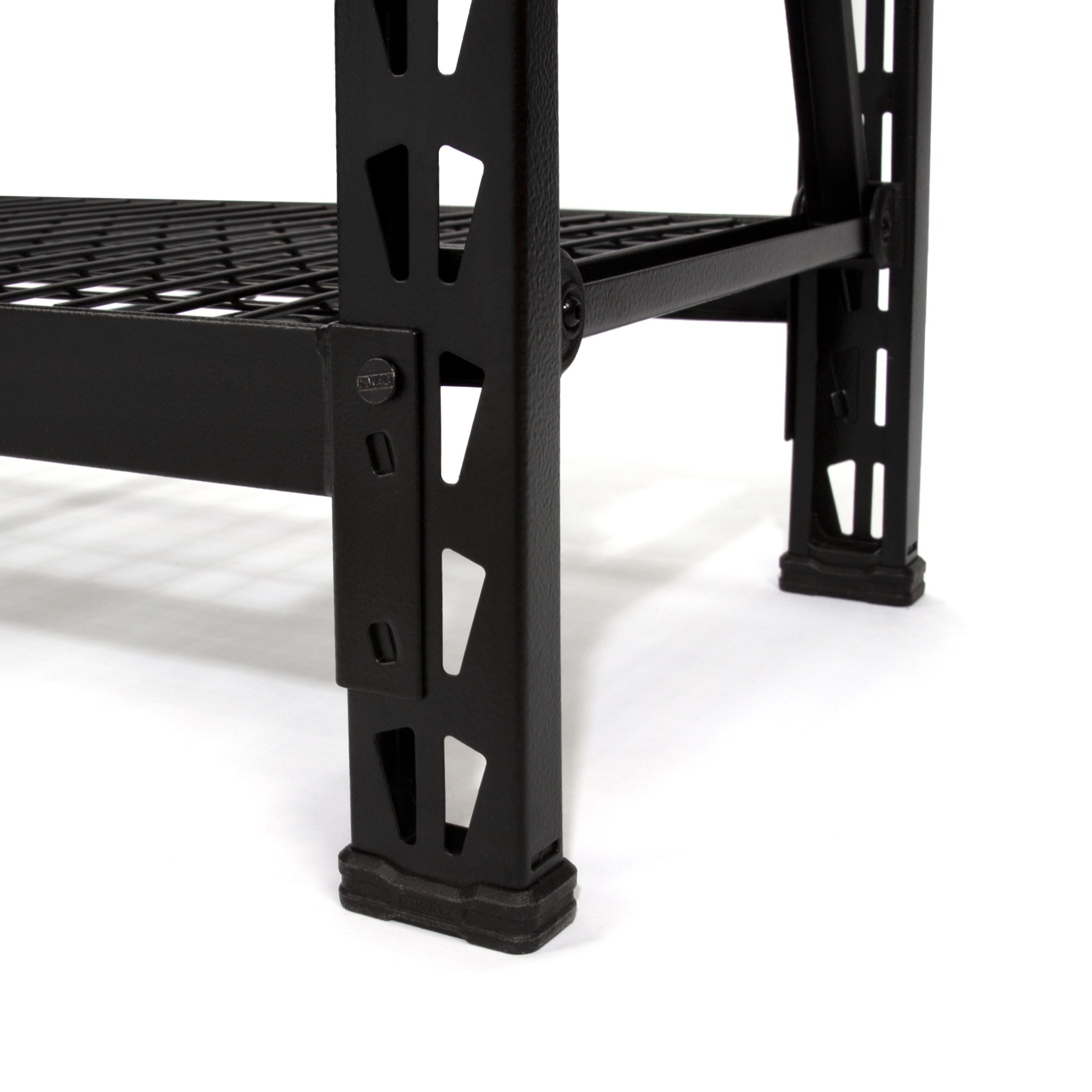 Dewalt 4-Foot Tall, Black Frame 3 Shelf Steel Wire Deck Industrial