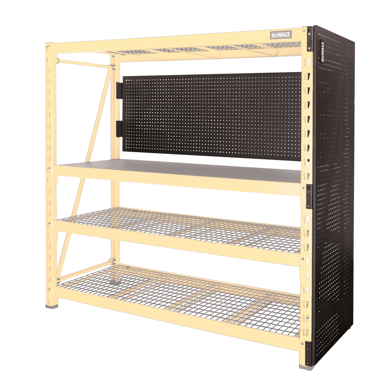 2-Piece Steel Pegboard Kit for 6-foot Industrial Storage Rack