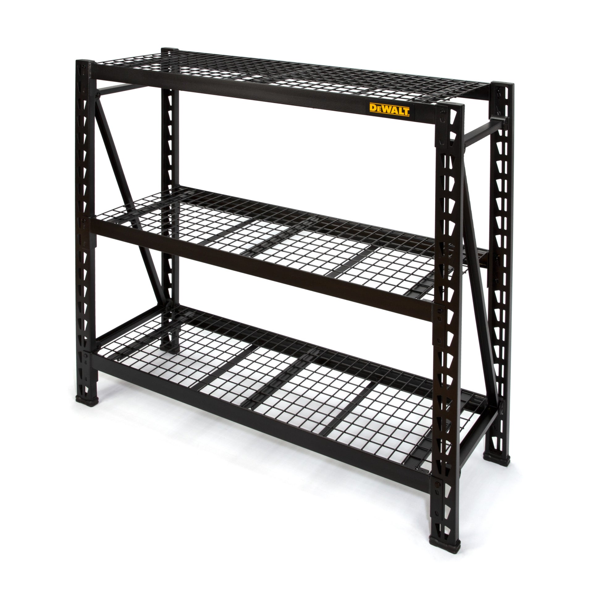3-Wire Shelf Steel Storage Rack in Black (72 in. H x 77 in. W x 24 in. D)