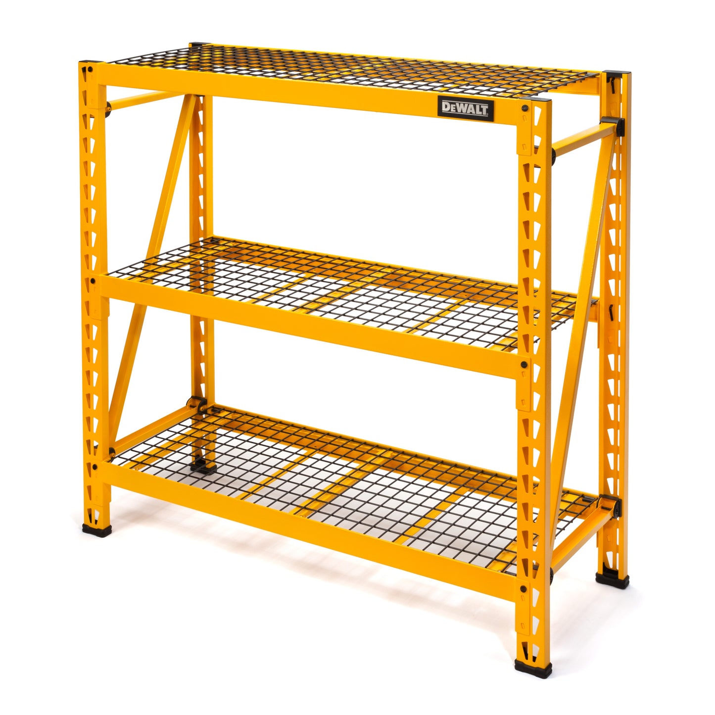 48 in. H x 50 in. W x 18 in. D 3-Shelf Wire Deck Industrial Storage Rack