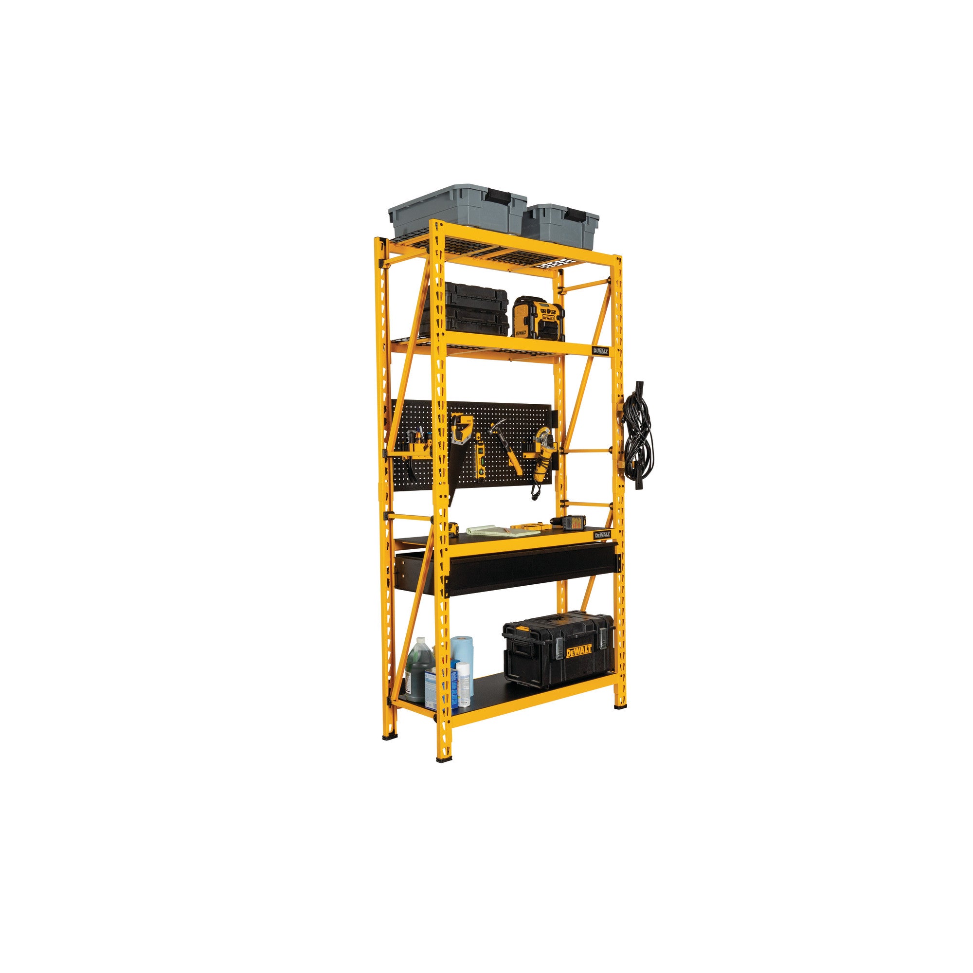 Dewalt 4 Foot Storage And Work Bench Kit Dewalt Shelving